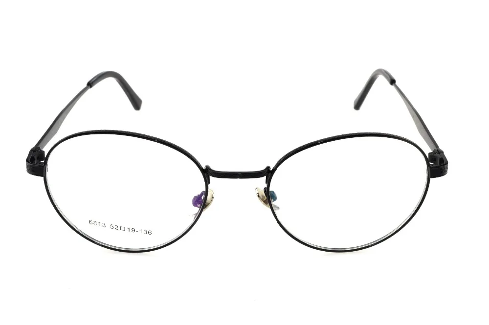 Очки Gafas в круглой оправе из сплава стиле ретро оптические очки по рецепту на