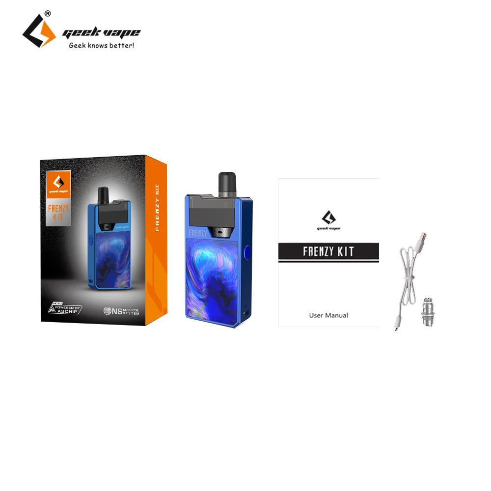 Распродажа оригинальный комплект электронной сигареты Geekvape Frenzy Pod System 950 мАч