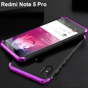 

Cases For Xiaomi Redmi Note 5 Pro Case Capa Hard Back PC Metal Bumper Business cover Phone Case Redmi Note 5Pro Metal Shell