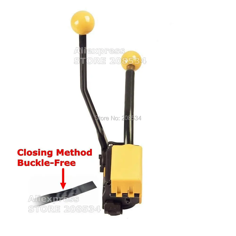 A333 Manual Combination Sealless Steel Strapping Tool ,Metal Strapping Machine 3 Function(Tensioner,Sealer ,Cutter) for 13-19MM