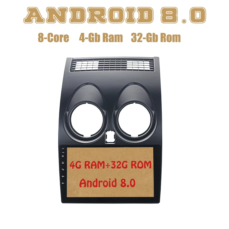 

9" Android 8.0 PX5 Car Radio Multimedia for Nissan Qashqai 2008 2009 2010 2011 2012 2013 2014 with 4+32G bluetooth 4G WIFI