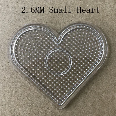 Смешанные Мини перлер/Хама/предохранитель бусины 2,6 мм Pegboards шаблон Хама бусины формы перлер предохранитель бусины Pegboards - Цвет: 2.6mm Small Heart