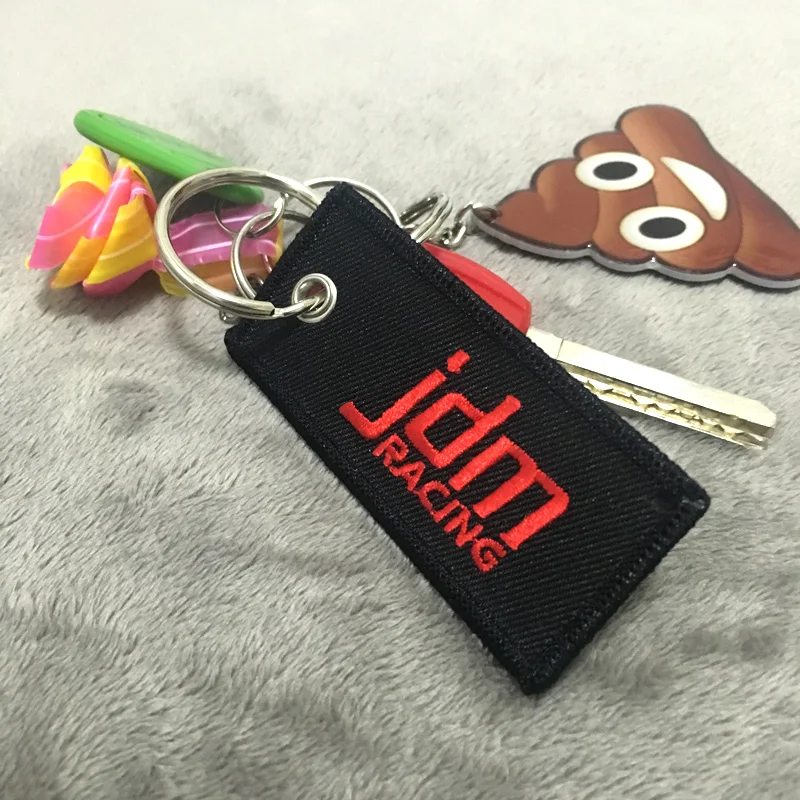 Universal Car logo KEYCHAIN TAG Tuning Key Chain Authentic JDM Keychain DOUBLE SIDED Racing Cell Holders for JDM racing fans