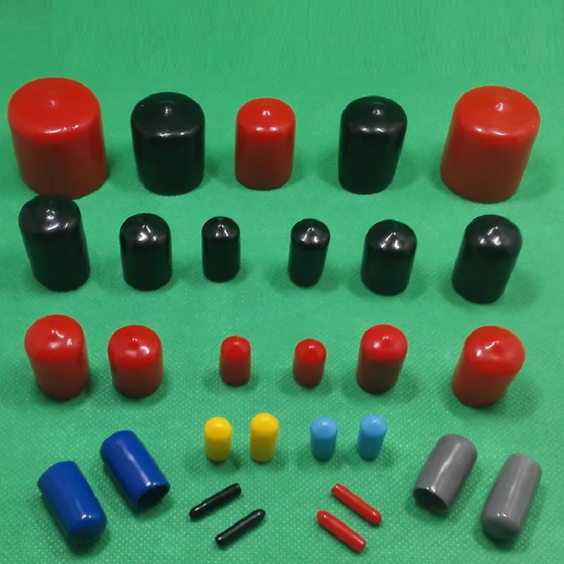 개/몫 20mm 엔드 캡 PVC 플라스틱 케이블 와이어 스레드 방수 커버 비닐 엔드 캡 PVC 고무 스틸 폴 튜브 보호