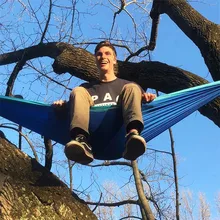 Outdoor Hammock Garden Camping Sports Home Travel Hang Bed Double 2 Person camouflage Leisure Travel Parachute Hammocks