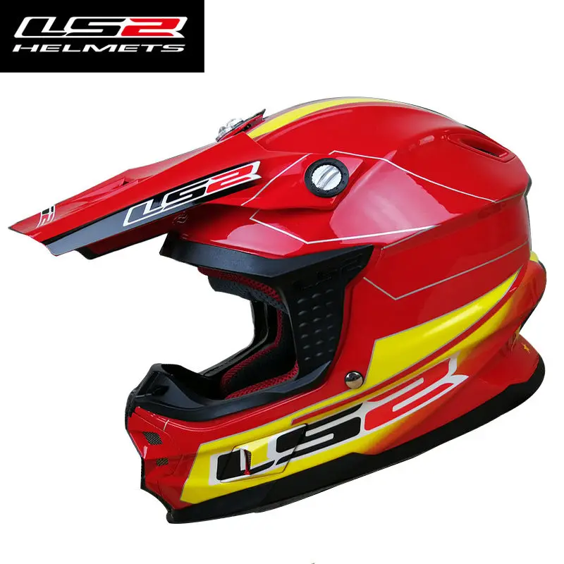 LS2 MX456 внедорожный мотоциклетный шлем ATV dirt bike гоночные шлемы Стекловолоконная оболочка Съемная моющаяся подкладка система воздушного насоса - Цвет: 6
