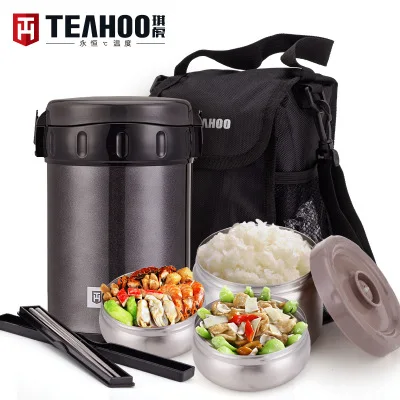 

1.8L Stainless Steel Container Belly Cup Vacuum Flask Thermos for Vacuum Food Container Cooler Lunch Tote Bag Chopsticks