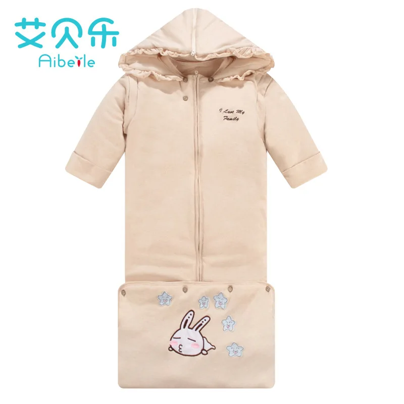 

AiBeiLi 2017 New Arrival Thicken Rabbit Baby Sleeping Bags Winter Sleep Sack Warm Baby Blanket Swaddle Sleepsacks For Newborn