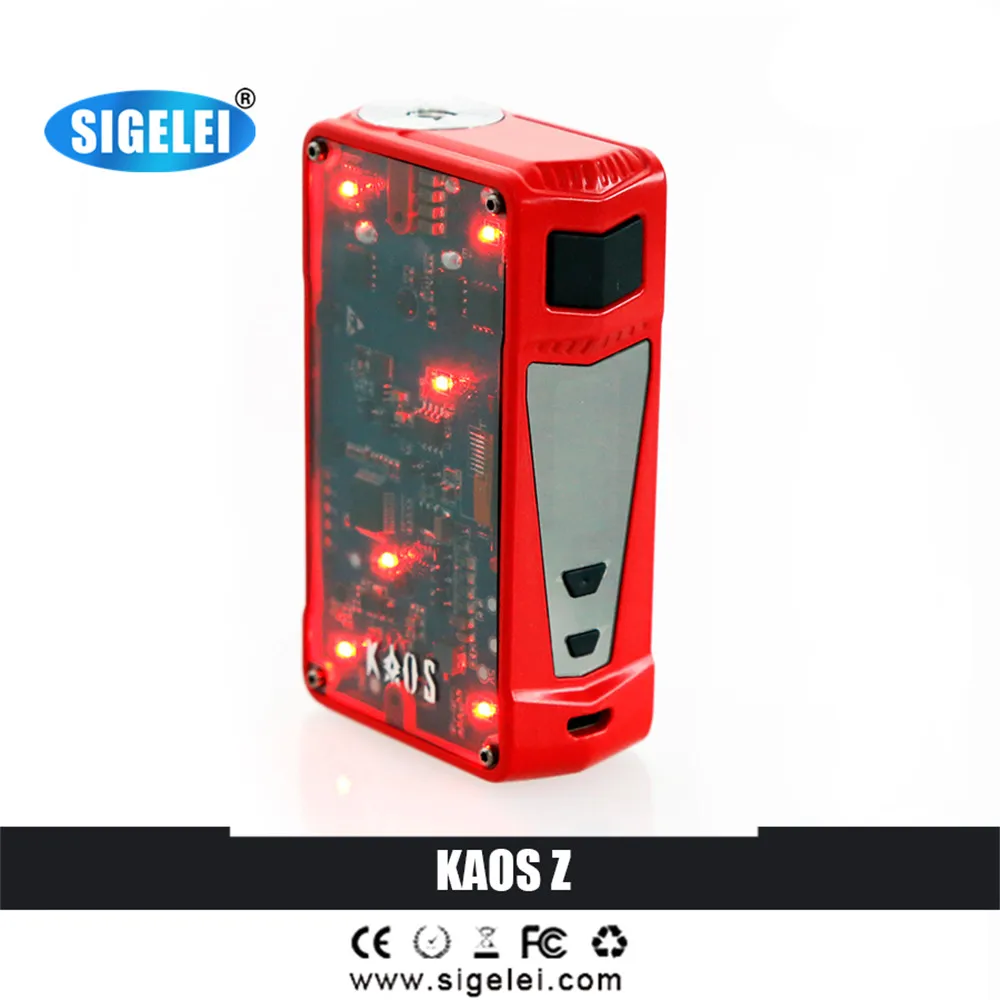  So hot!!!Original Sigelei Kaos Z Vape Box Mod, 200W TC Box for Electronic cigarette