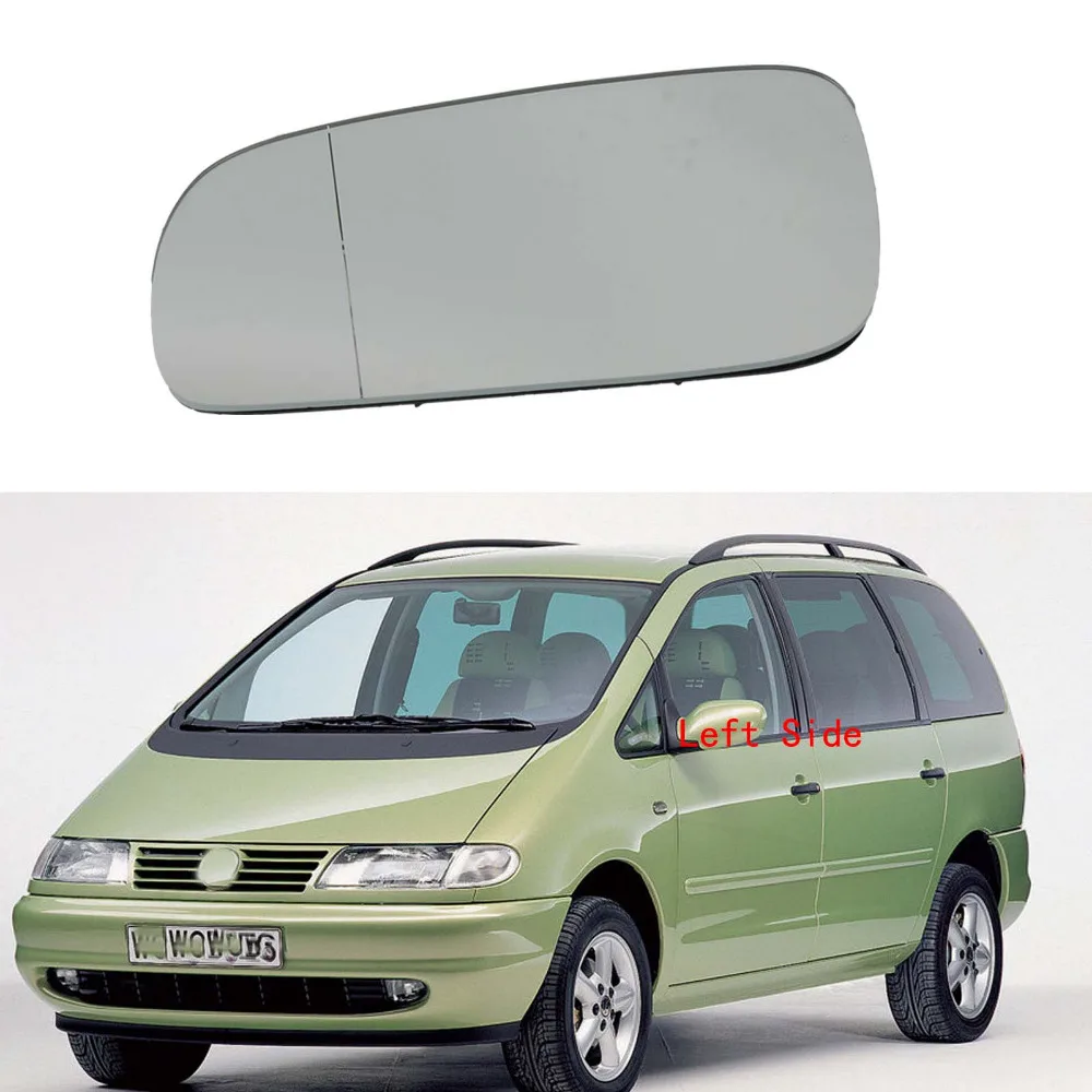 

For VW Sharan 1997 1998 1999 2000 2001 2002 2003 2004 2005 2006 2007 2008 2009 2010 Left Side Rear Side Heated Mirror Glass
