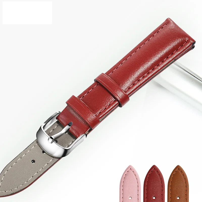 Ремешок для часов из натуральной кожи 18 мм 20 22 мм|black watchband|band 18mmwatchband genuine leather |