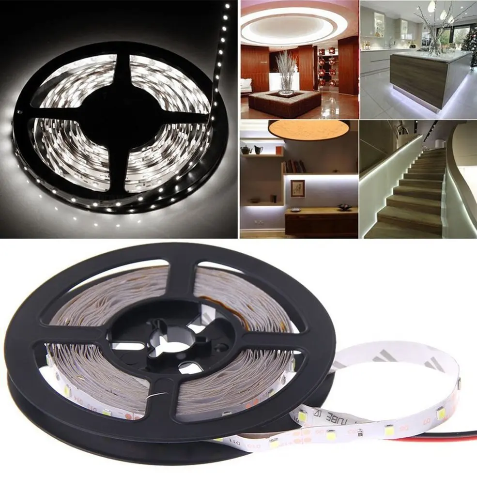 

10 PCS 5M 16ft 3528 SMD RGB 300 LEDs Flexible Light LED Sticky Strip 12V Lamp