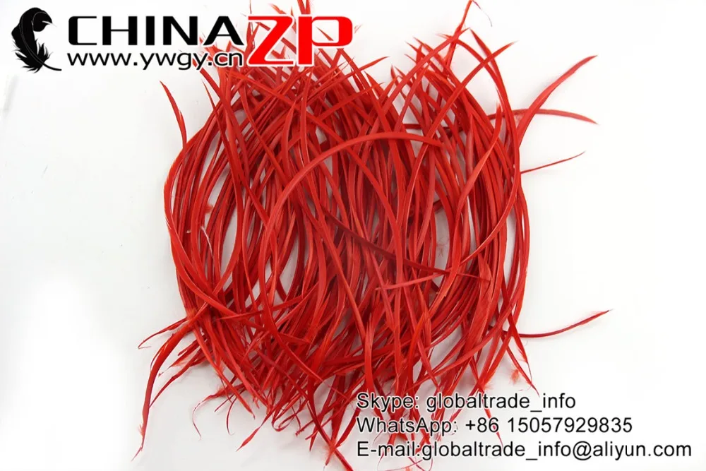 Фото Дешевые окрашенные красные гусиные биоты CHINAZP Factory www.ywgy.cn 100 шт./лот 20 ~ 25 см (8 ~ 10 дюймов), оптом №3