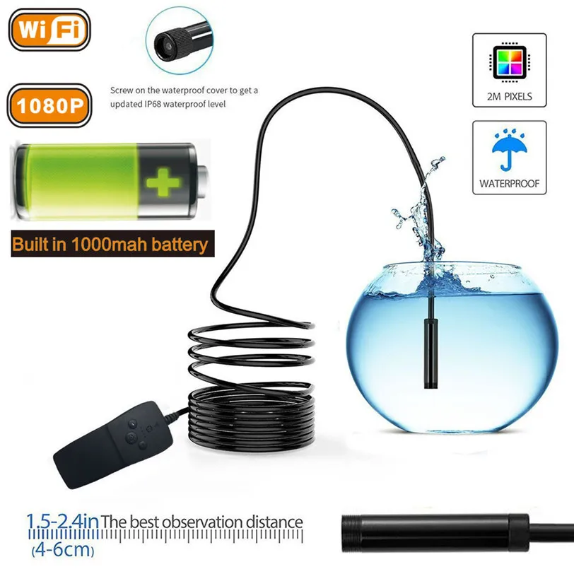 10M Waterproof Endoscope Camera HD 1080P Endoscope For iPhone X