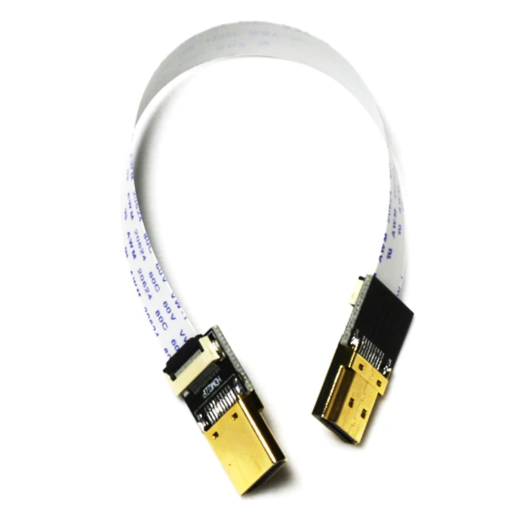 

FPV Micro Mini HDMI Adapter 88mm 145mm 200mm FPV Ribbon Flat HDMI Cable Wire Cord Line for Multicopter Aerial Photography