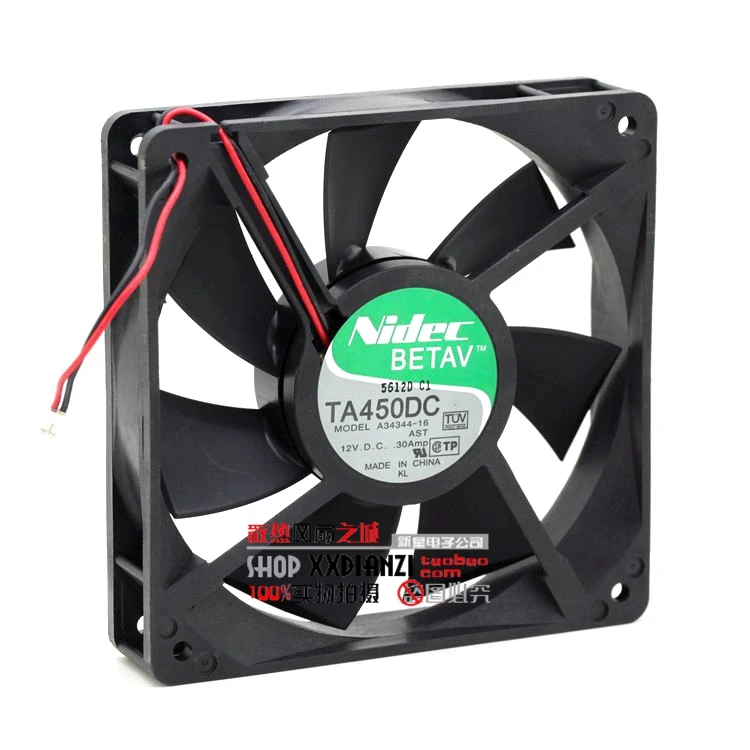 

NEW NIDEC T A450DC A34344-16 12025 12V 0.30A cooling fan