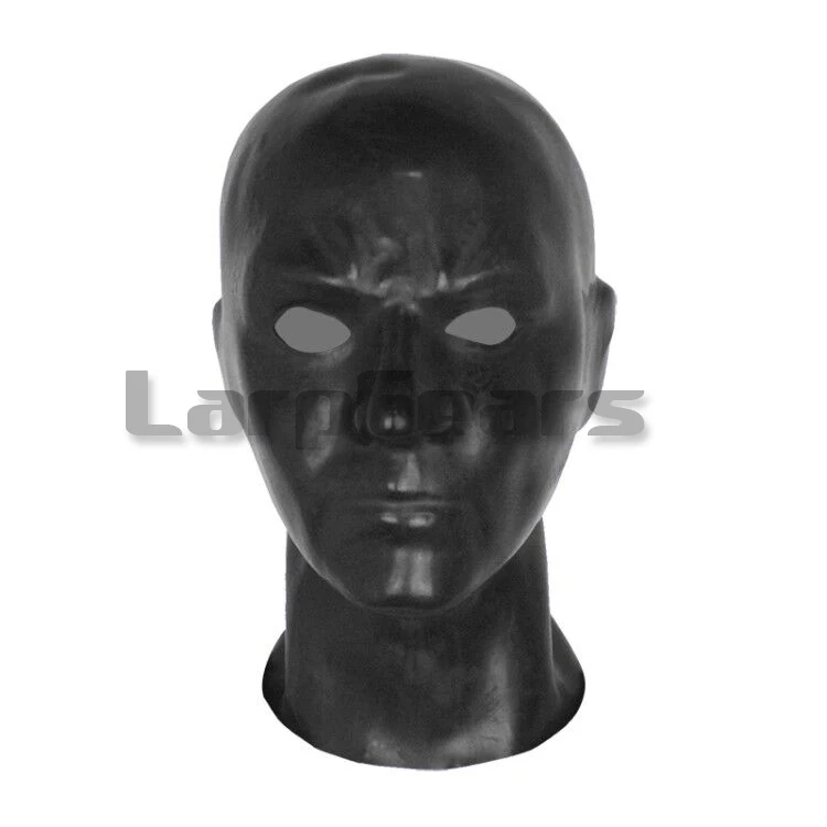 

Rubber Latex Men Face Mask 3D Moulded Latex Human Mask(Fits 59-63cm) Open Eyes