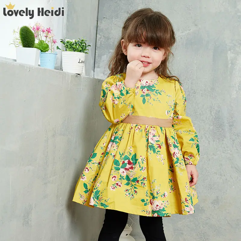 Fashion Baby Dress Long Sleeve Pirncess Girls Clothes Spring Autumn