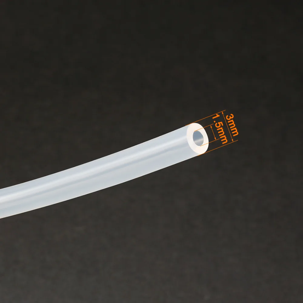 10 м длиной 1,5x3 мм прозрачный силиконовый штамп Полупрозрачная трубка водяной воздушный насос шланг Труба прозрачный шланг для домашнего пивоварения