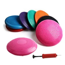 Сбалансированная подушечка в форме шарика для йоги, Массажный мяч для баланса, мягкий мяч с толстым взрывозащищенным ПВХ шариком WJ-118