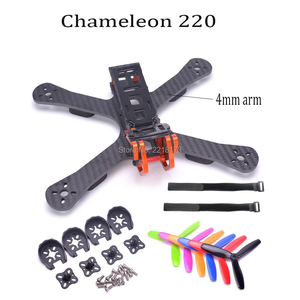 

Chameleon FPV Frame 5" 220mm FPV Freestyle Quad Unibody Frame FPV Racing Drone For PUDA Chameleon QAV-X 214
