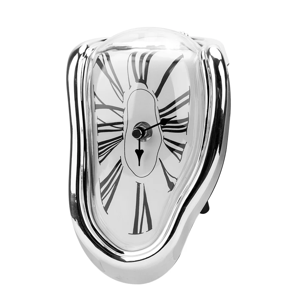 

Novel Surreal Melting Distorted Wall Clocks Surrealist Salvador Dali Style Wall Watch Modern Large Wall Clock White 3d 3DBG050