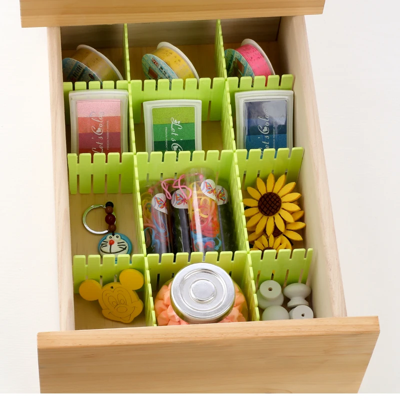 4 Pcs a Lot DIY Thickened Kitchen Storage Partitions Finishing Shelf