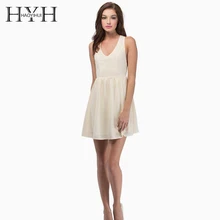 HYH Haoyihui Green White Color Women Mini Dresses Sleeveless V Neck Backless High Waist A-line Dress Lace Contrast Casual Dress HYH Haoyihui Green White Color Women Mini Dresses Sleeveless V Neck Backless High Waist A-line Dress Lace Contrast Casual Dress