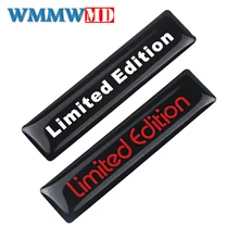 4 pces carro-estilo 3d 6cm * 1.4cm edição limitada criativo emblema emblema epóxi adesivo em adesivos de carro e decalques janela adesivo
