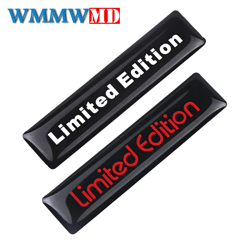 4Pcs Car-styling 3D 6CM*1.4CM LIMITED EDITION Creative Badge Emblem Epoxy Sticker On Car Stickers and Decals Window Sticker
