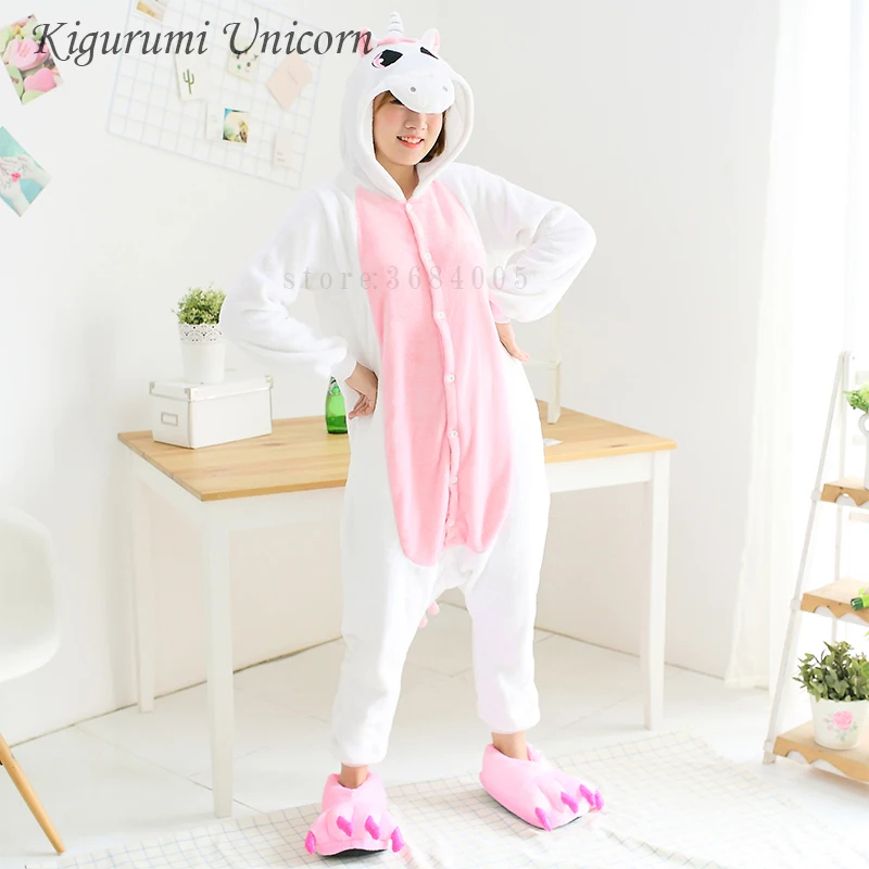 

Kigurumi Unicorn Pajamas Sets Women Animal Pajamas Winter Kigurumi Unicorn Nightie Pyjamas Onesies Sleepwear Cosplay Costume