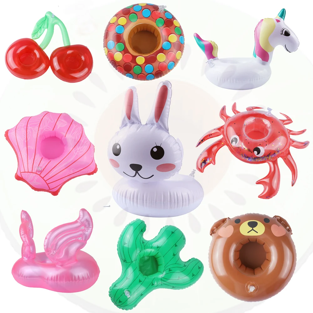 

Mini Floating Cup Holder Inflatable Pool Toys Swimming Pool Party Kids Water Toys Decoration Inflatable Pool Float Drink Holder