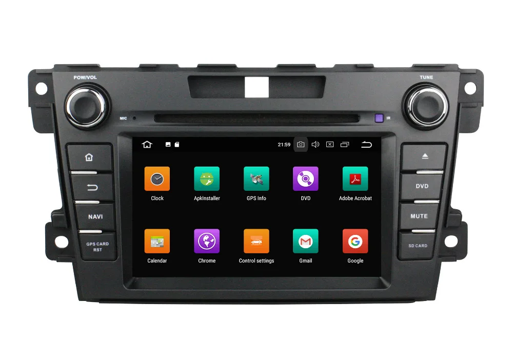 Sale Octa core 4G RAM Android 9.0 Car DVD GPS Navigation For MAZDA CX7 CX-7 Car Radio Stereo Bluetooth 7" capacitive Screen Wifi 4G 4