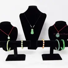 Серебряные ювелирные изделия реквизит ювелирные изделия ожерелье дисплей стойки кулон браслет 5 шт. набор ювелирных изделий Дисплей Чехол окна набор