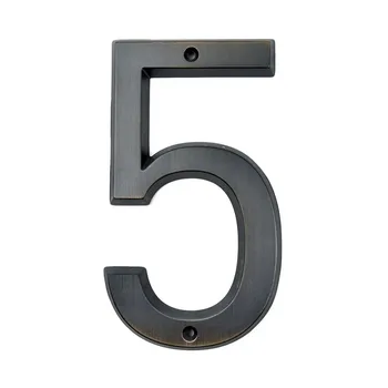 

Aged Bronze 152mm Very Big House Number Door Address Number Digits Zinc Alloy Screw Mounted House Door Address Sign #5