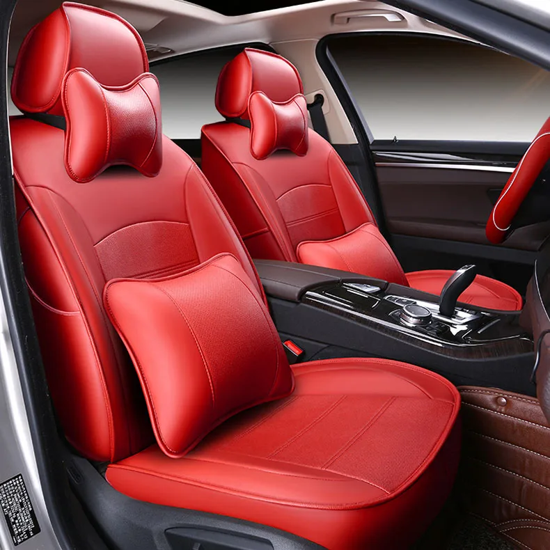 Custom car seat cover Leather For auto Mazda 3 6 2 C5 CX-5 CX7 323 626 M2 M3 M6 Axela Familia Inter