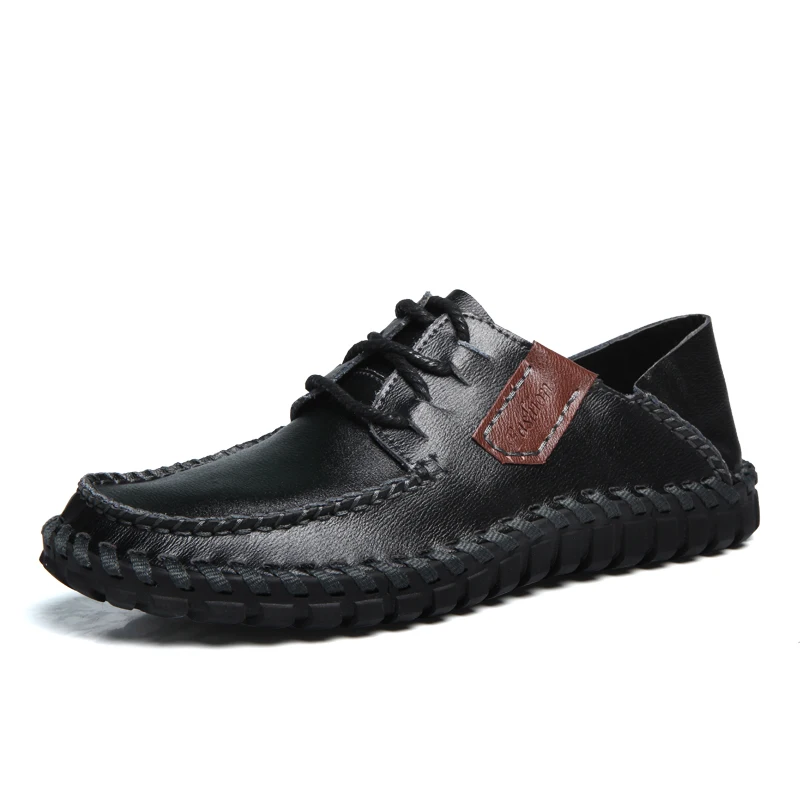Aleader/Мужская обувь из натуральной кожи, повседневная Осенняя дизайнерская обувь ручной работы, модная модельная обувь для мужчин, оксфорды, sapatos masculinos