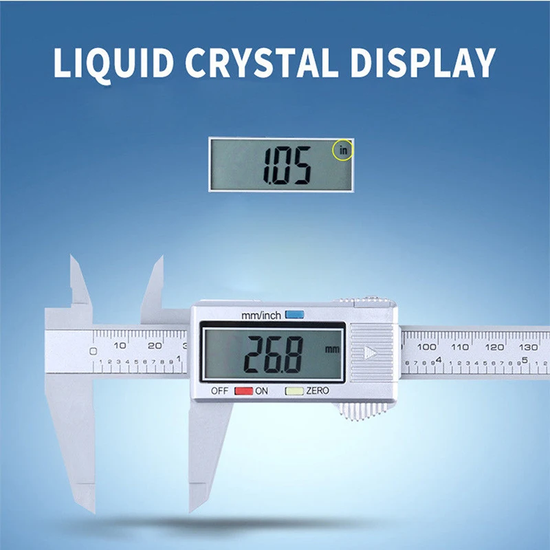 150mm/6inch Digital Electronic LCD Steel Stainless Ruler Gauge Caliper Useful US | Инструменты