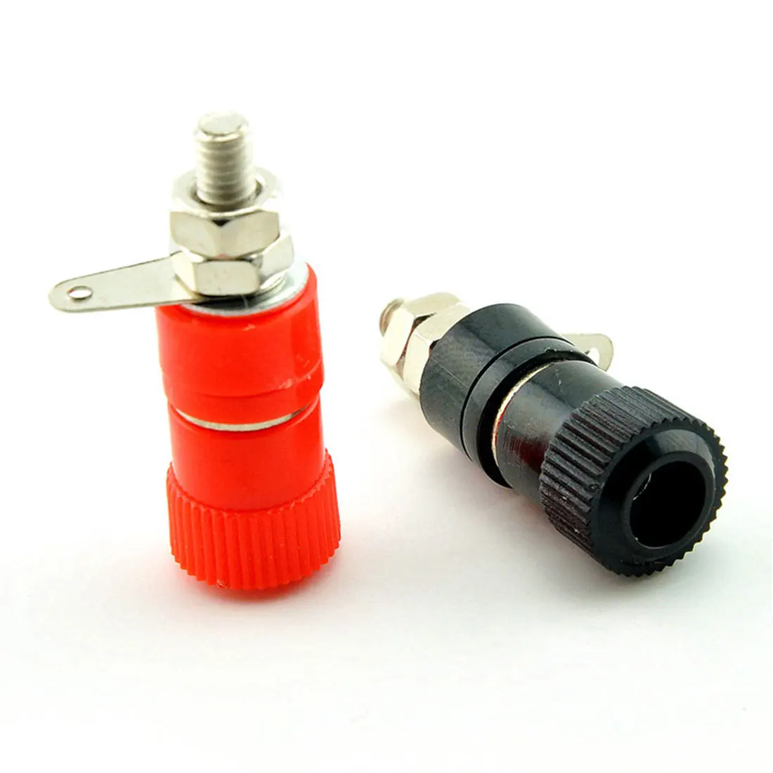 

10PCS 4mm Amplifier Terminal Terminal Blocks JS-910B Connector Binding Post Banana Plug Jack Mount Black 5 Red 5