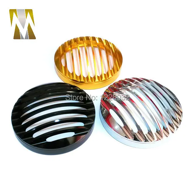 Chrome Silver Motorcycle Headlight Grill Cover for Harley Sportster XL1200 XL 883 2004 2014 Billet Aluminum