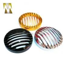 Серебристый хром Мотоцикл Фара Гриль Крышка для Harley Sportster XL1200 XL 883 2004-2014 Алюминий Заготовки Фронтальный Абажур