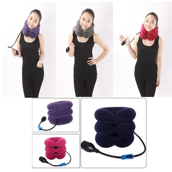 

Neck Traction Massage Inflation Cervical Collar Health Care Massager Soft Brace Headache Back Shoulder Neck Pain Relief