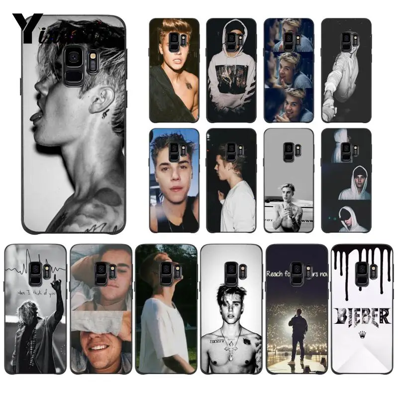 Yinuoda JUSTIN BIEBER Cover Black Soft Shell Phone Case For Samsung
GALAXY Note8 Note3 Note4 Note5 Note7 Note2 Note9