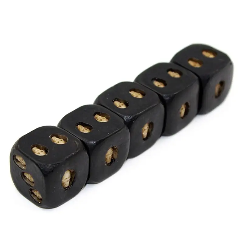 5 Pcs الراتنج النرد D6 الإبداعية تضمين الجماجم جولة حواف KTV بار ملهى ليلي الترفيه أدوات حزب الكبار المزحة لعب حزب لوازم