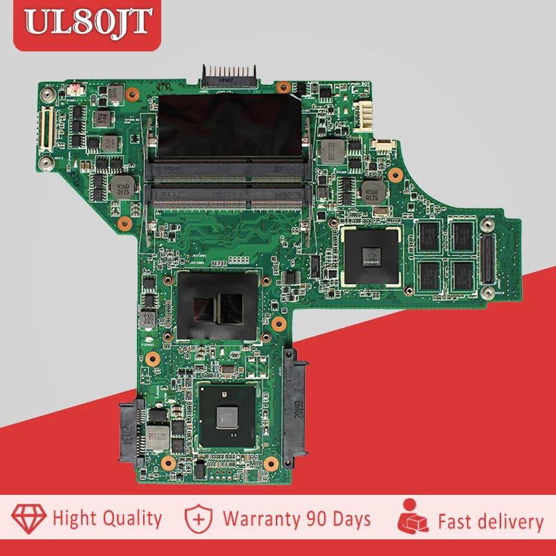 

UL80JT motherboard for ASUS UL80 UL80J UL80JT laptop motherboard REV2.0 with i5-520UM processor and HM55 c
