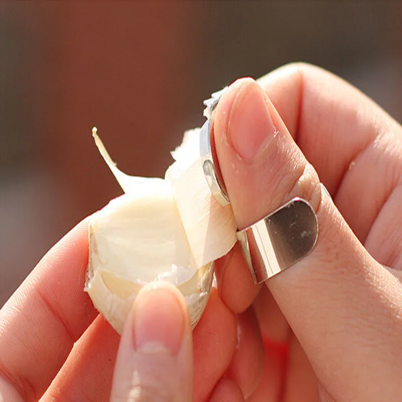 

Garlic Ginger Peeler Multifunction Tube Peeling Finger Hand Protect Tools Kitchen Gadgets Chestnut Peelers Garlic Stripper