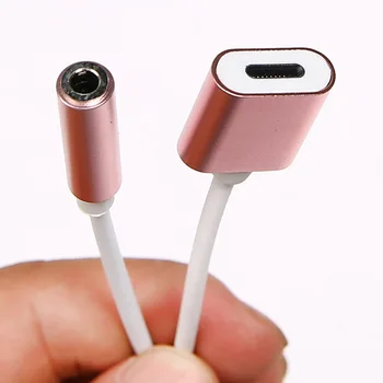 

Headset Transfer Line for Iphone 6/7/7s/8/10 Charging Music Song One to Two Audio Adapter Male to Female