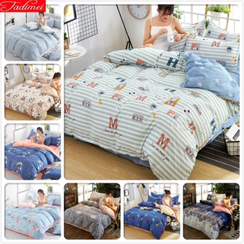 

2019 New Creative Duvet Cover 3/4 pcs Bedding Set Adult Kids Child Bed Linens Single Full Double Queen King Size 200x230 220x240