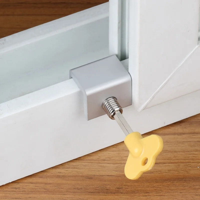

Door Window Lock Restrictor Aluminum Children Security window Cable Limit Lock Safety Key Lock
