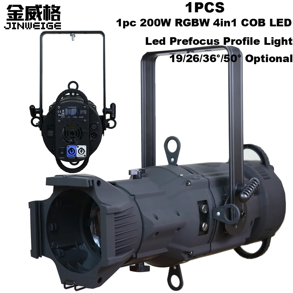 Бесплатная доставка 200 Вт COB RGBW 4в1 Led Профессиональный Сценический DMX512 8CHs префокус